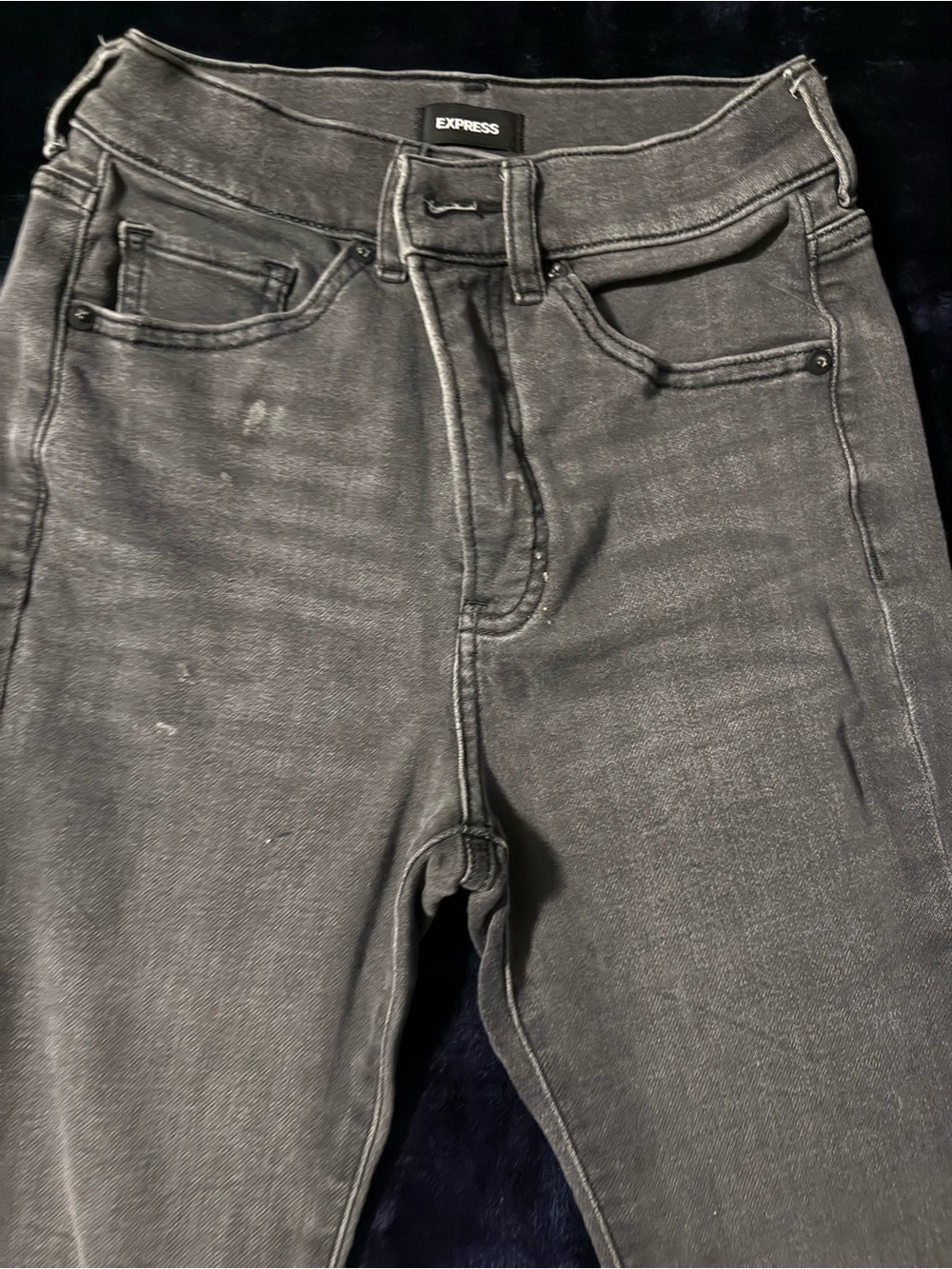 Express Men’s Slim Black-Grey Jeans